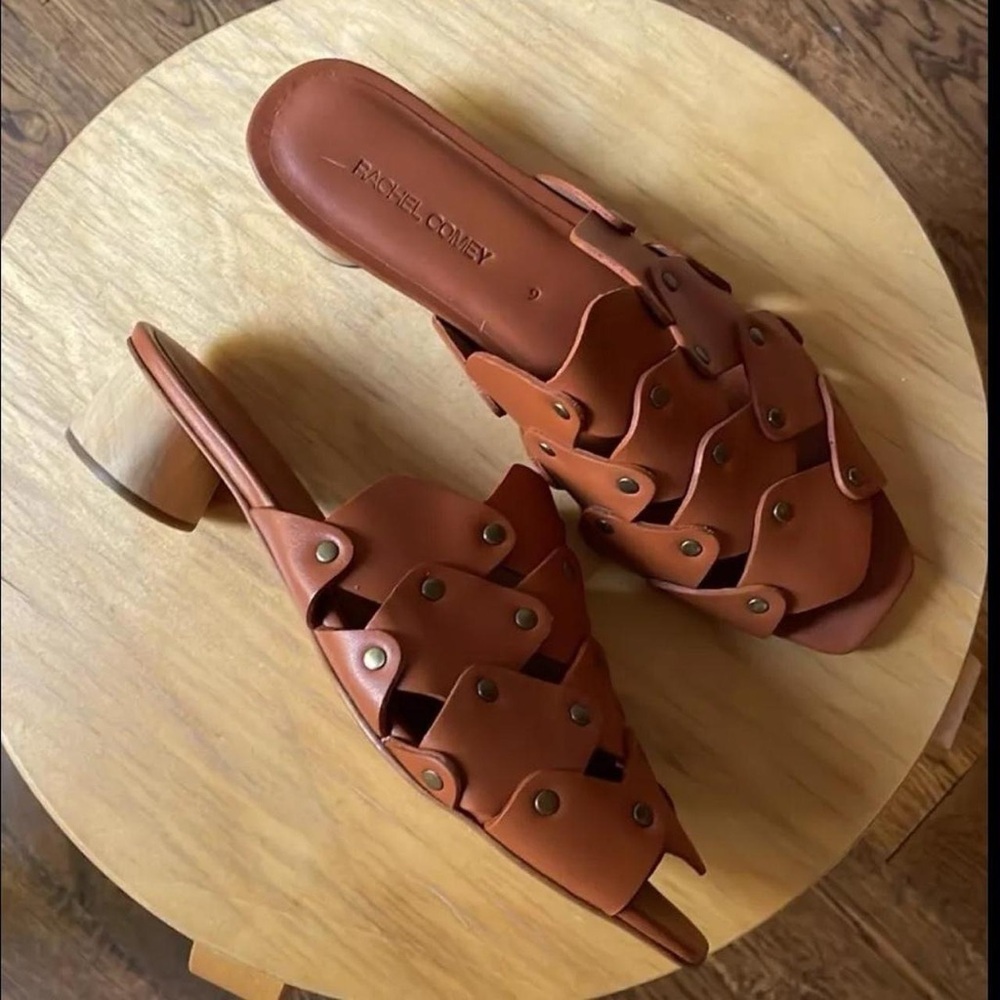 Rachel Comey Brown Leather Mules